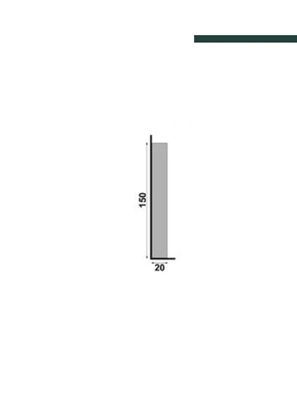 Santa Luzia - Sócalo 177 Branco 100mm de altura (CX c/4Peças)