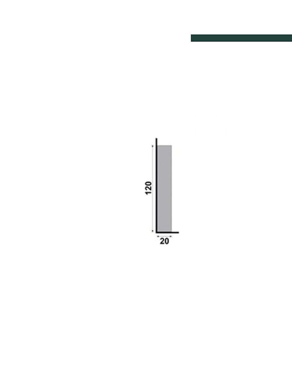 Santa Luzia - Sócalo 178 Branco 120mm de altura (CX c/4Peças)