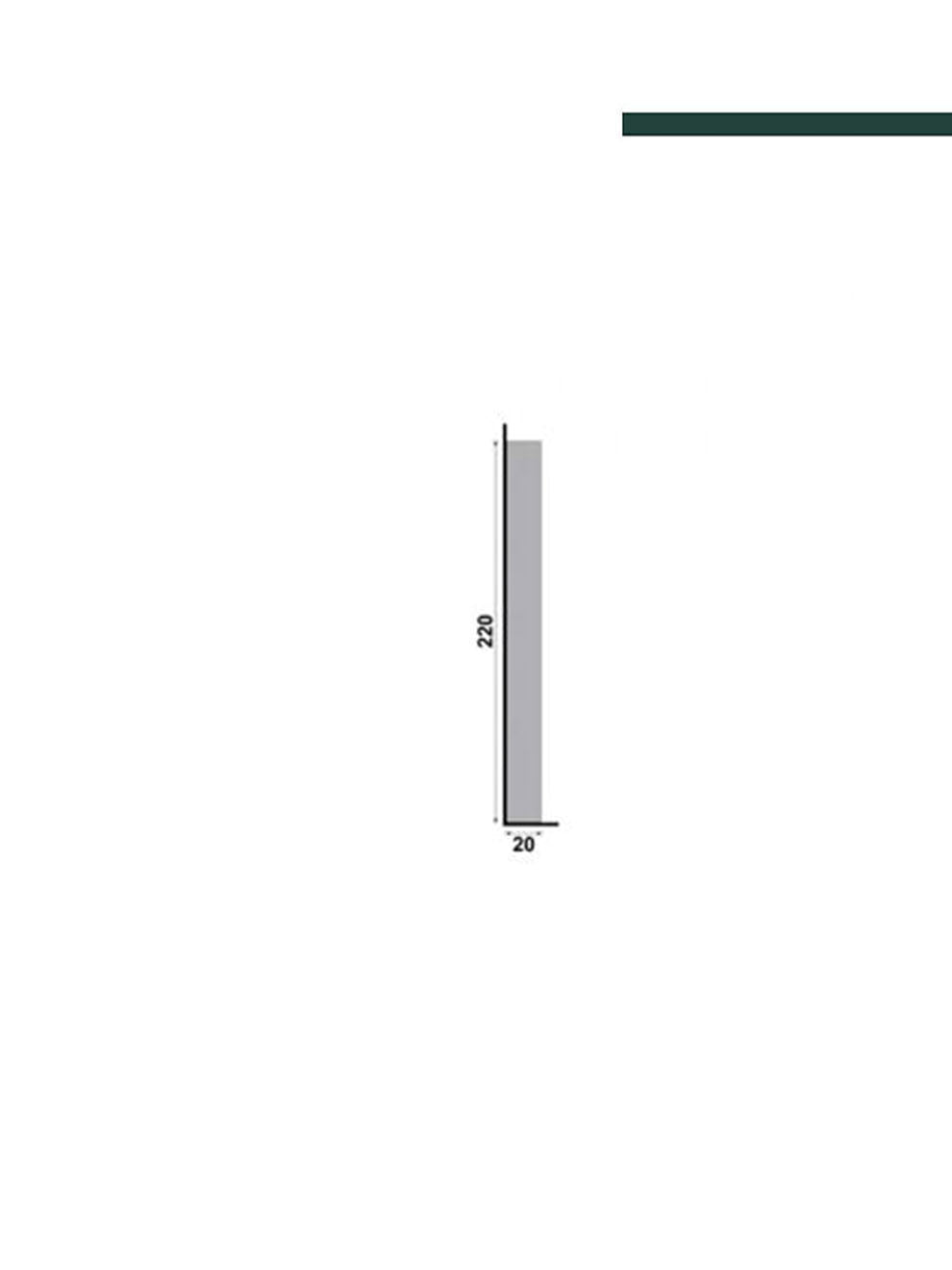 Santa Luzia - Sócalo 181 Branco 220mm de altura (CX c/4Peças)