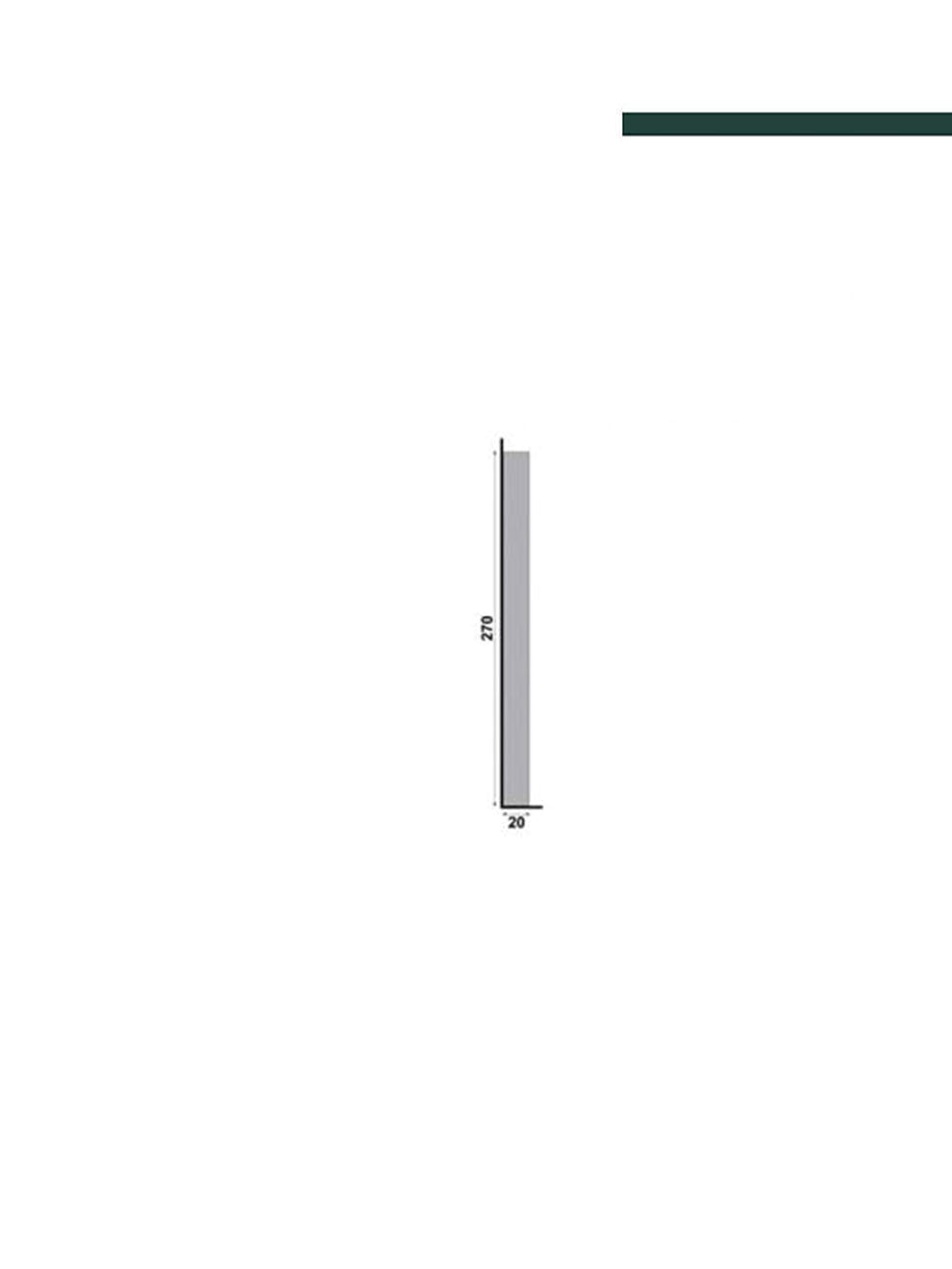 Santa Luzia - Sócalo 182 Branco 270mm de altura (CX c/4Peças)