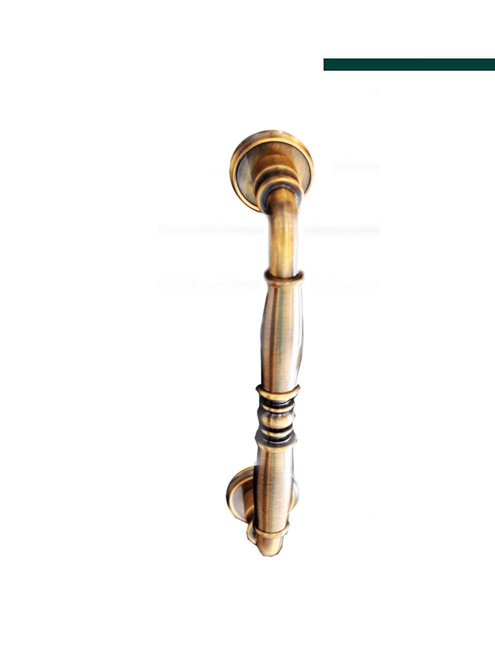 Puxador Frisado 1415 com Roseta 558 - PAR - Latão - FEC