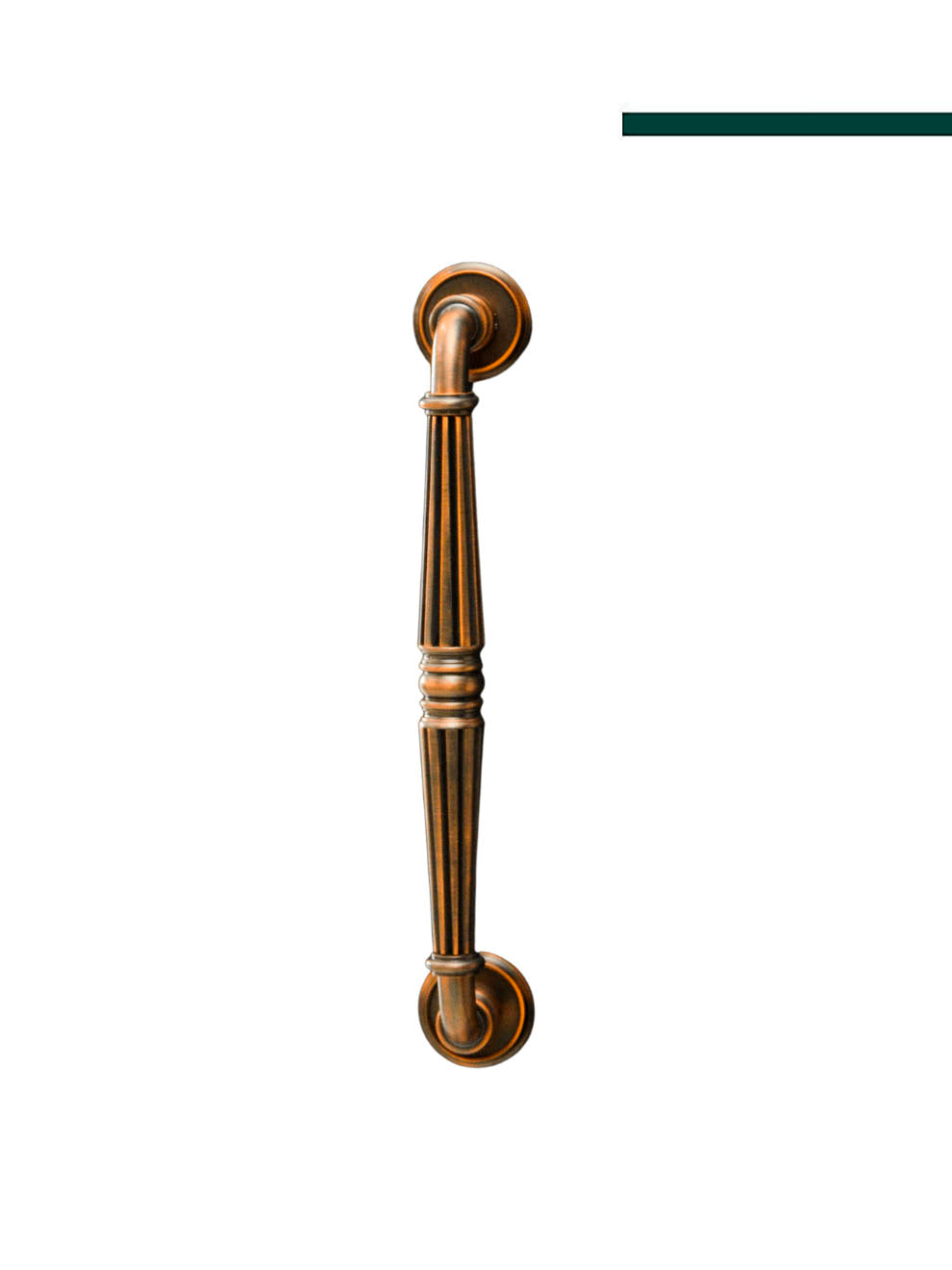 Puxador Frisado 1426 com Roseta 560 - Latão - FEC