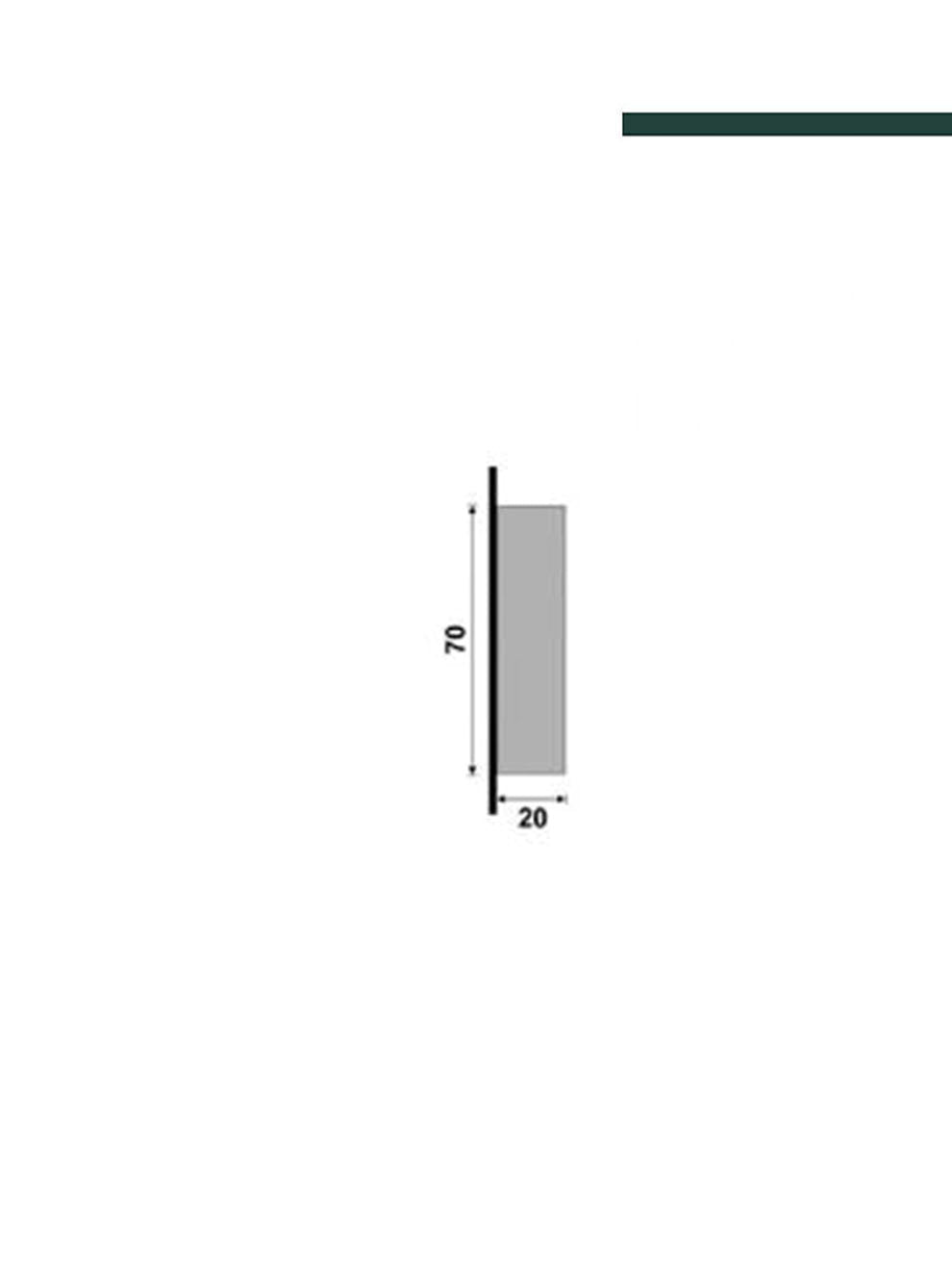 Santa Luzia - Roseta 175 branca 70mm de altura (CX c/4Peças)