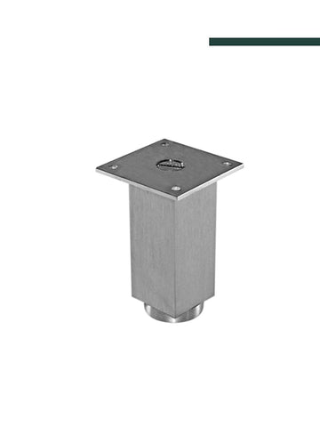 Vesfer - Pé para móveis 4056 (40 x 40mm - 10cm) Alumínio Polido - Peça