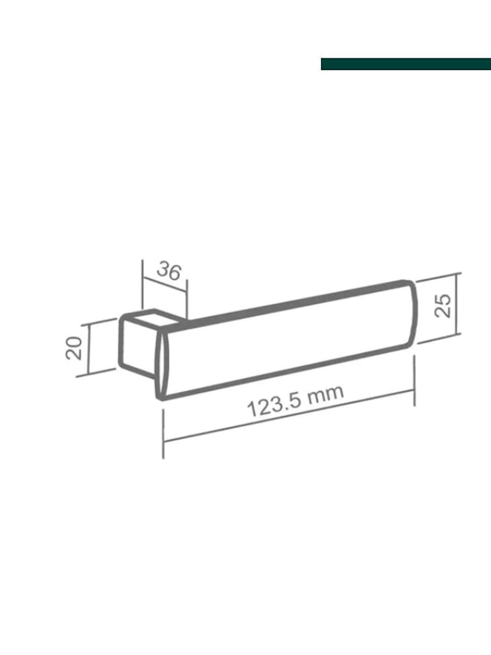 IMAB - Fechadura Metro Light Cromado Acetinado INTERNA