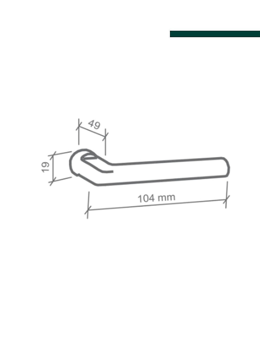 IMAB - Fechadura Nébula cromada externa