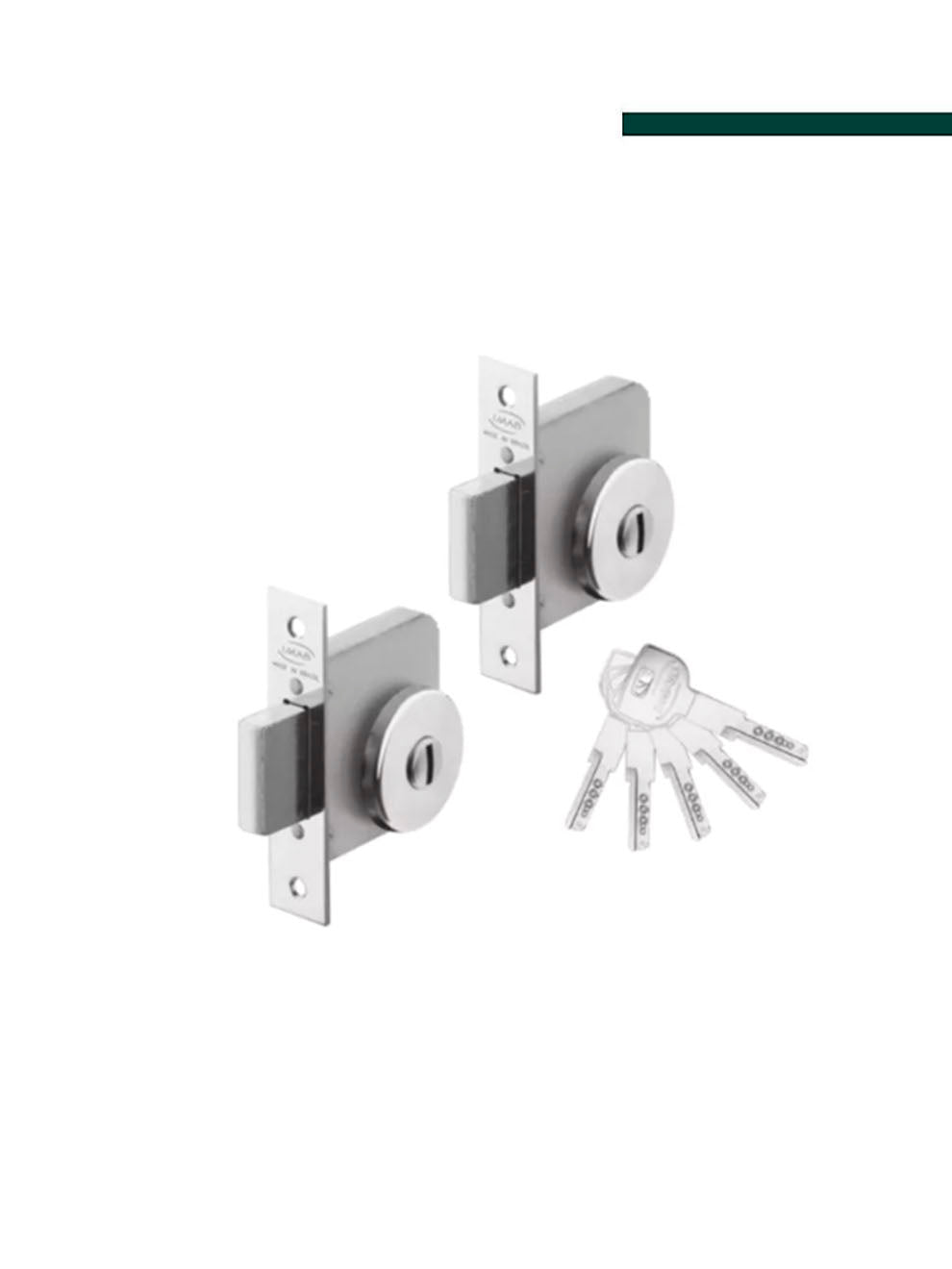 IMAB - Fechadura Auxiliar 2200 Latão dupla C081 CROMADO