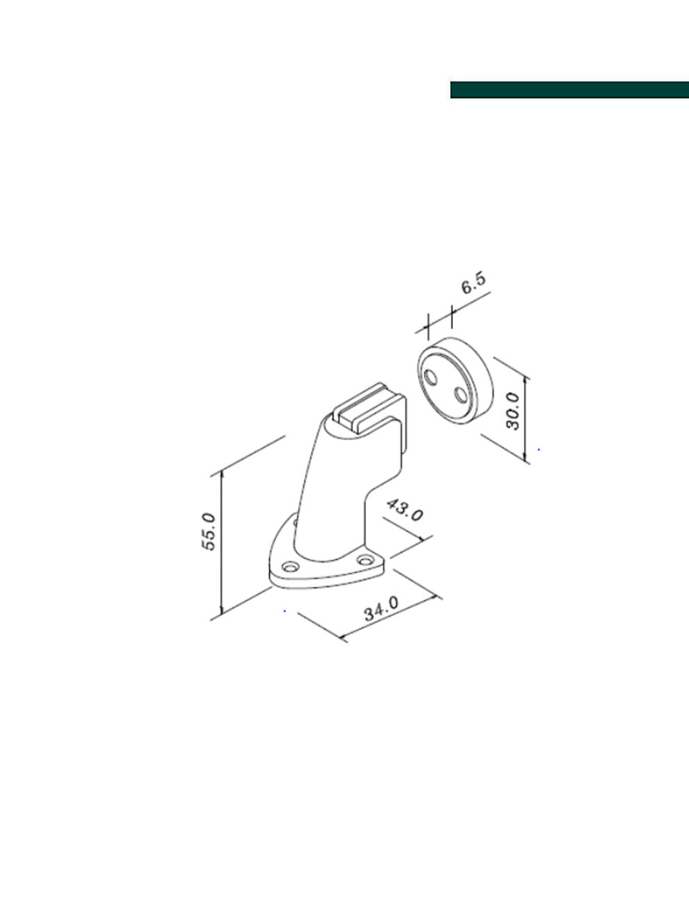 IMAB - Prendedor 0808 Zamak Cromado Acetinado