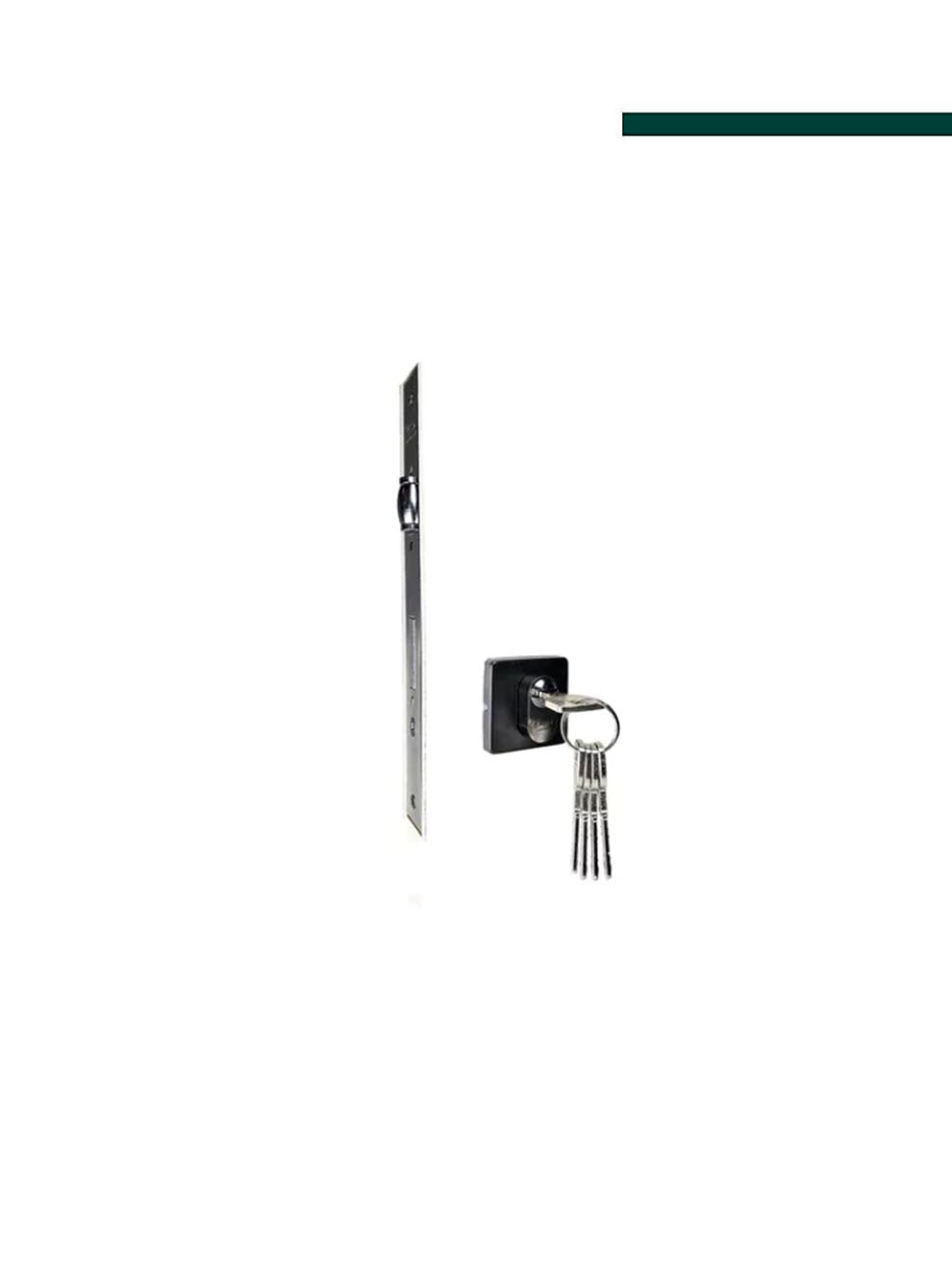 Imab - Fechadura 4700 Zamak rolete quadrado preto