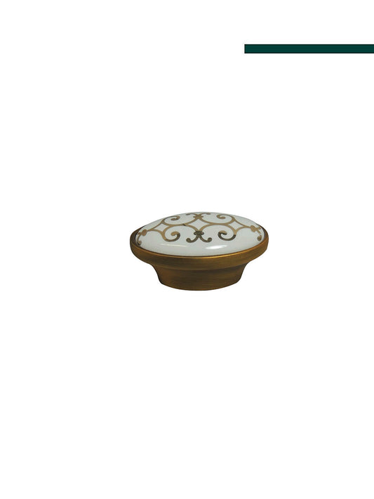 Italy - Puxador colonial 203 - 052x029 dourado (CX c/10peças)