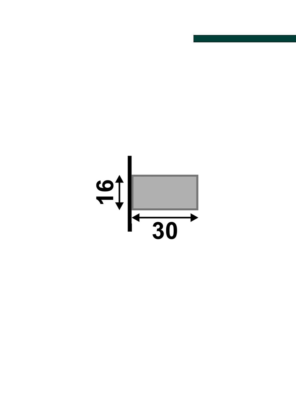 Santa Luzia - Ripa ebano 30mm x 16mm 2,80m (PCT C/2)