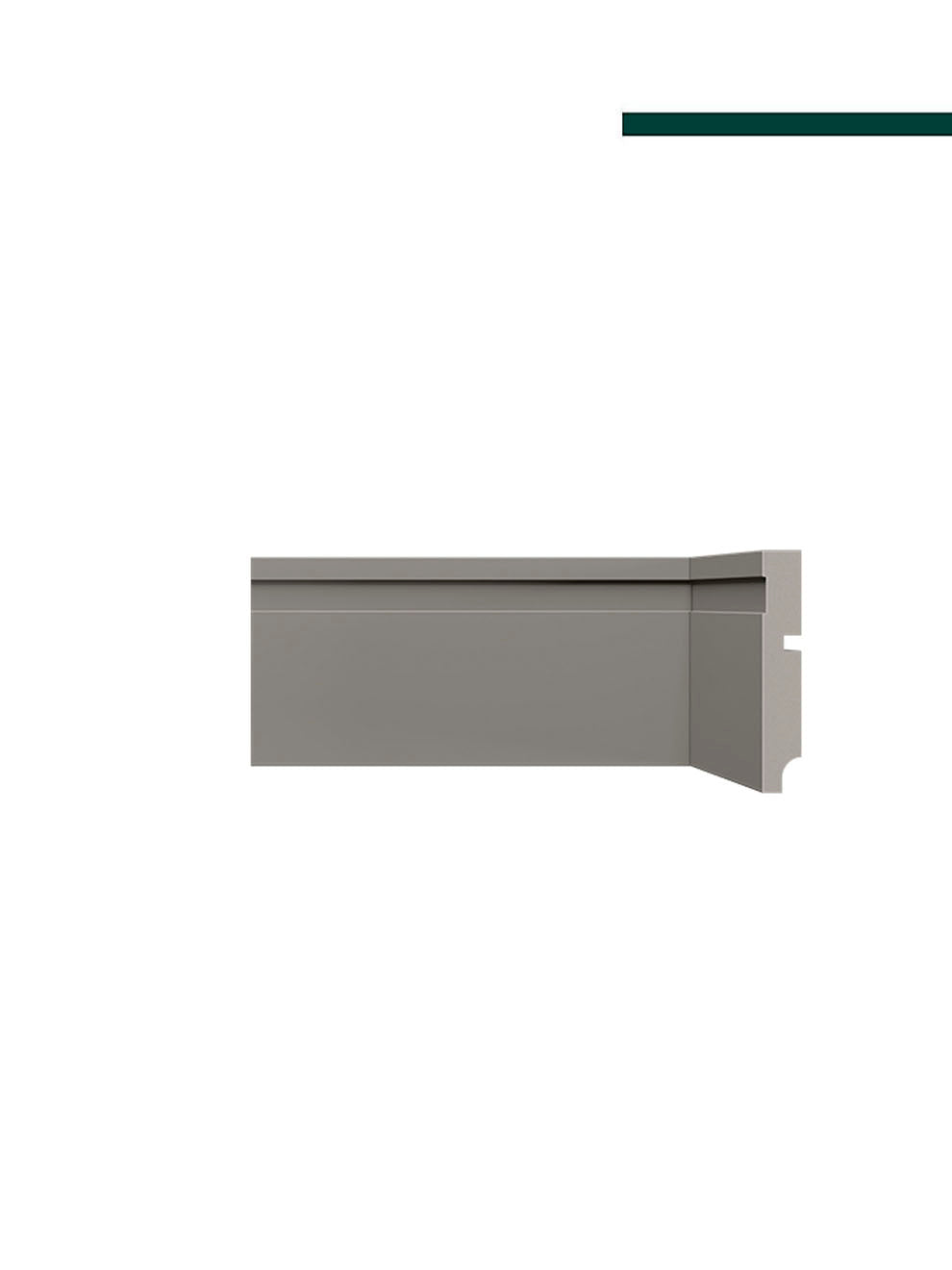 Rodapé 457 Cinza Titanium – 10cm - Barra - Santa Luzia