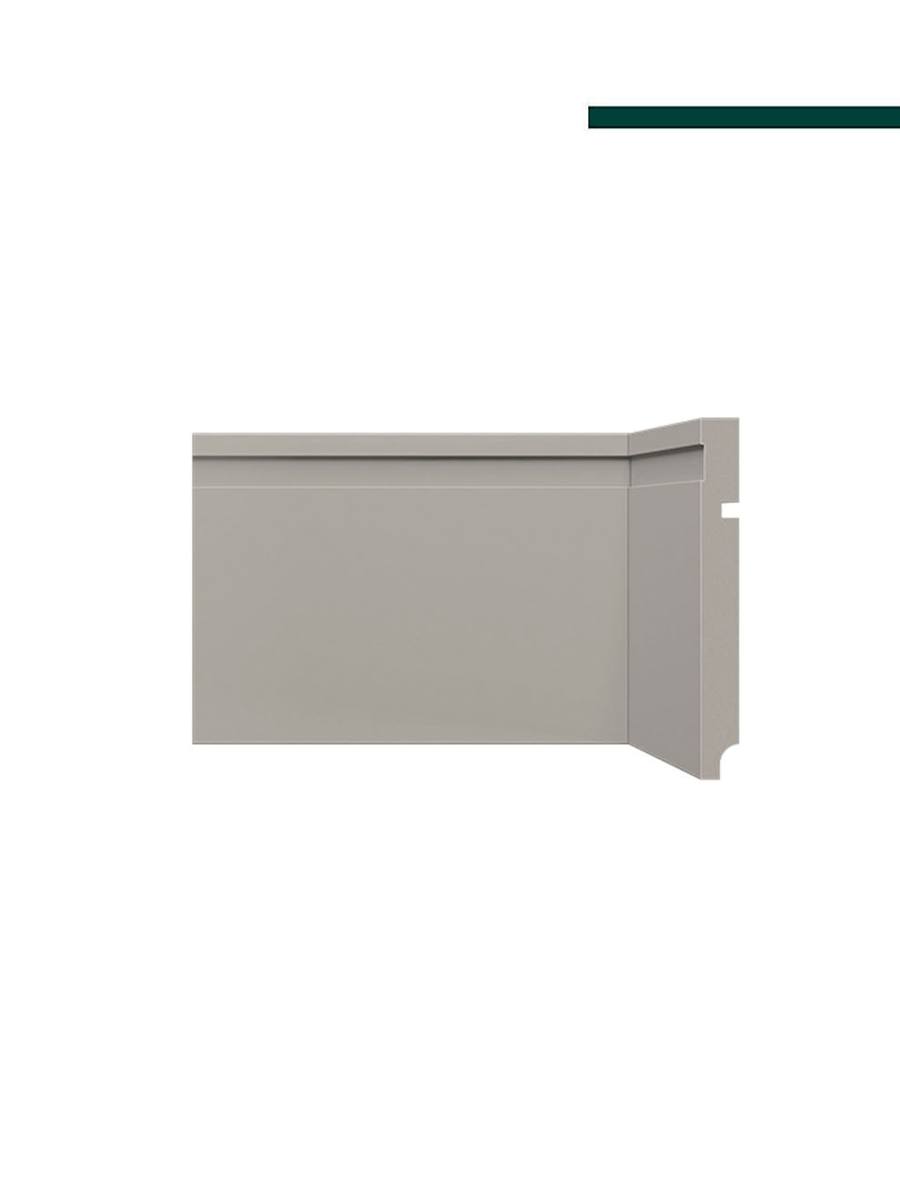 Rodapé 480 Cinza Glacial – 15cm - (CX C/10 PEÇAS)- Santa Luzia