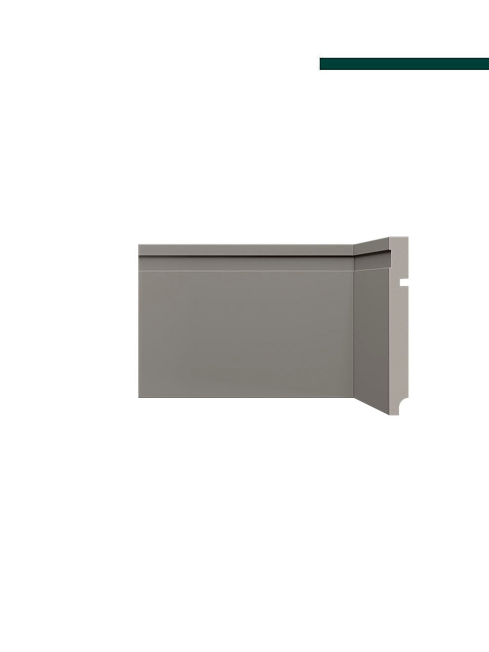 Rodapé 480 Cinza Titanium – 15cm - (CX C/10 PEÇAS) - Santa Luzia