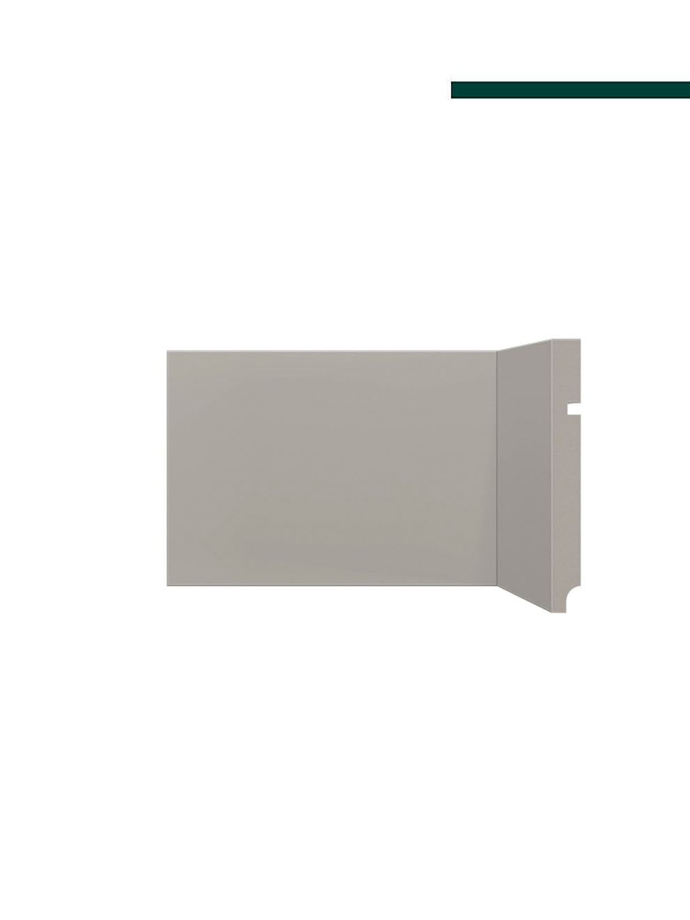 Rodapé 496 Cinza Glacial – 15cm - (CX C/10 PEÇAS) - Santa Luzia