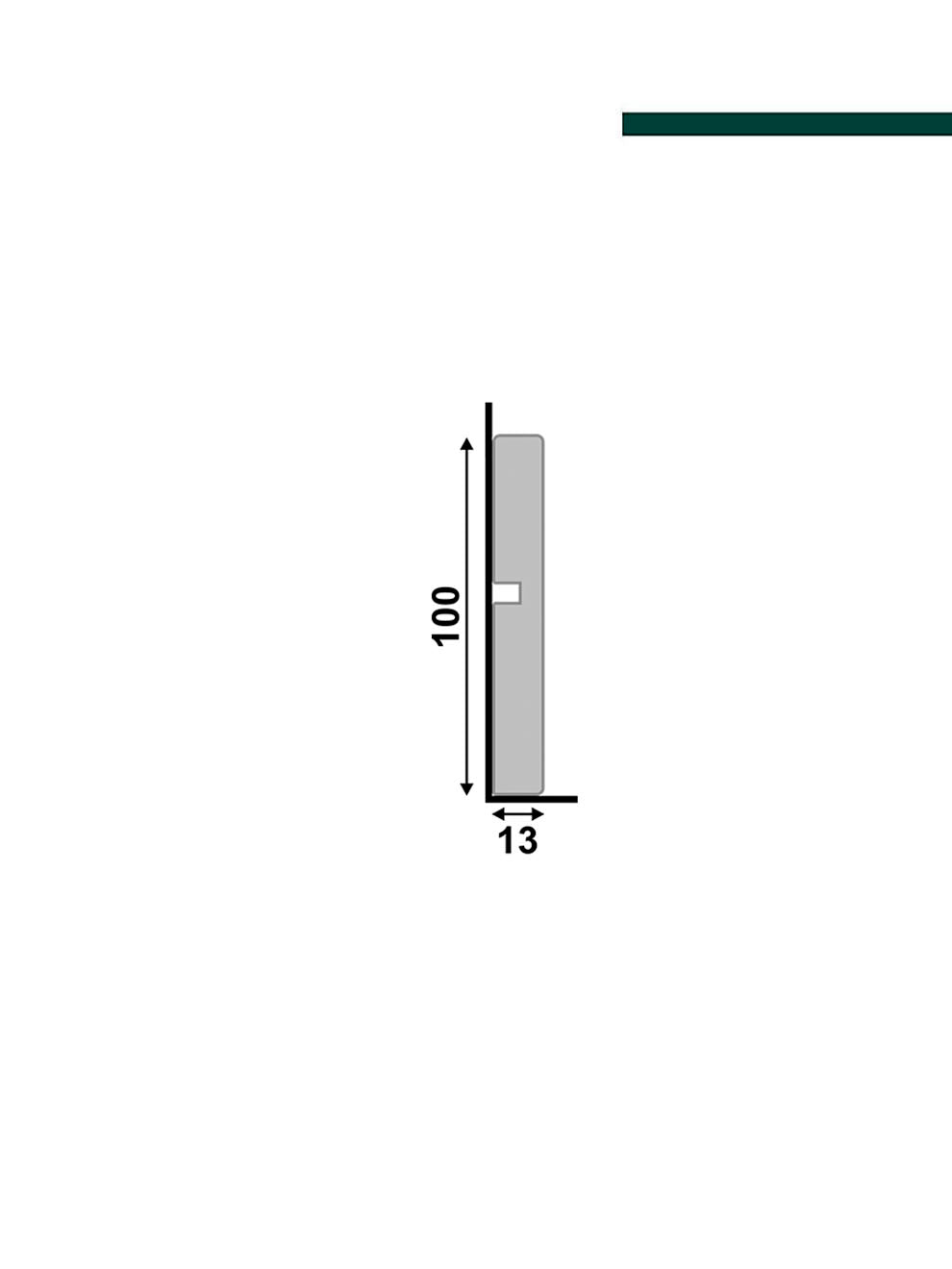 Santa Luzia - Guarnição 454 Poliestireno cinza titanium - 10cm