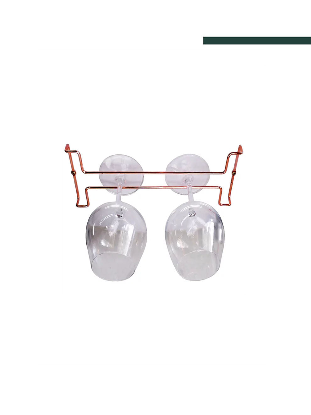 Suporte Porta Taças Reto 468x30x115mm Cobre 2757 - Jomer