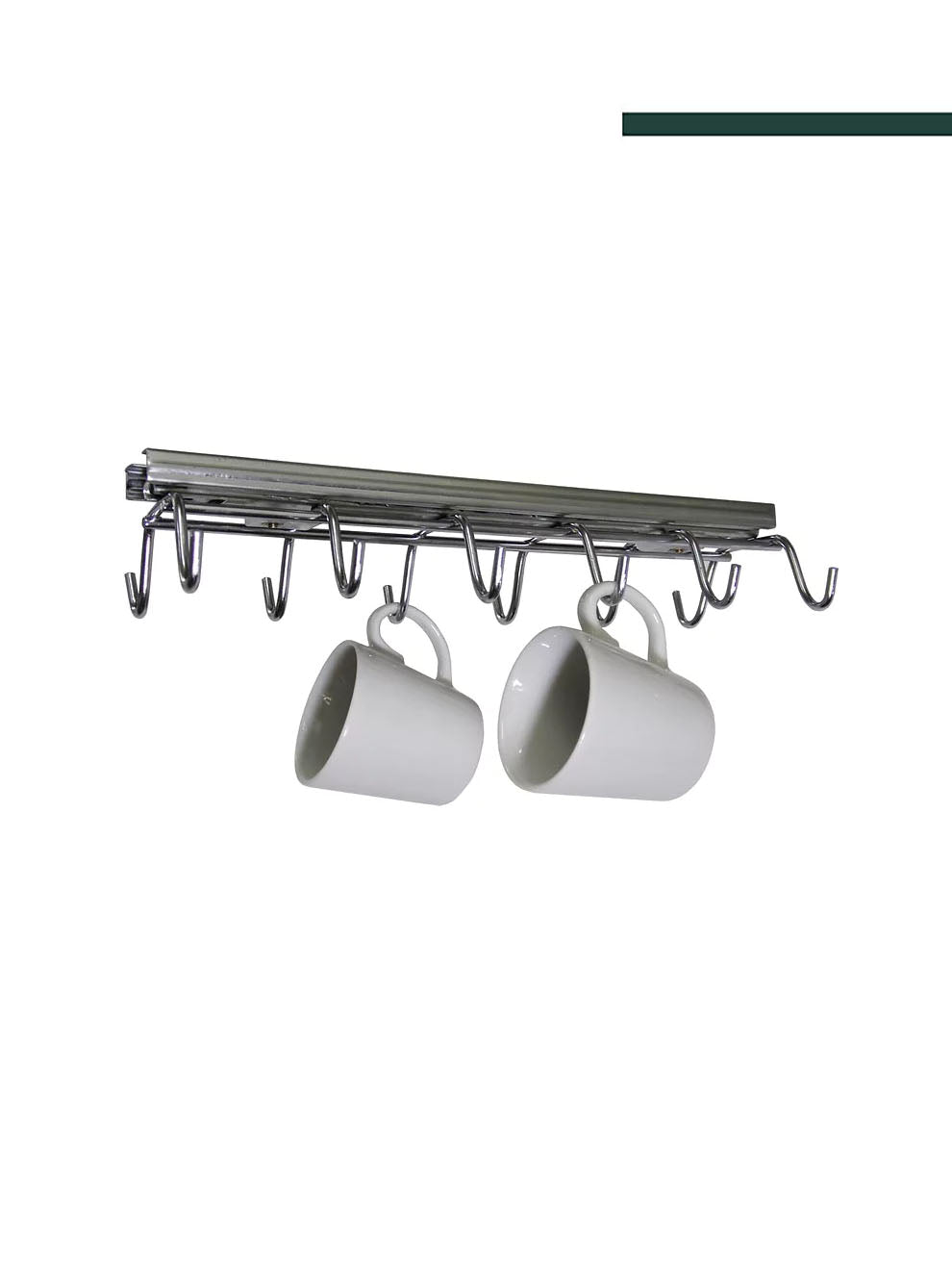Suporte Xícaras Aço Cromado Deslizante 4311 - Jomer