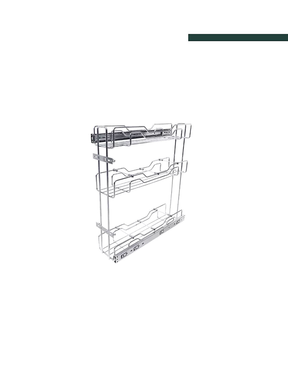 Porta Temperos Latas/óleo Triplo Deslizante Inox 3394 - Jomer