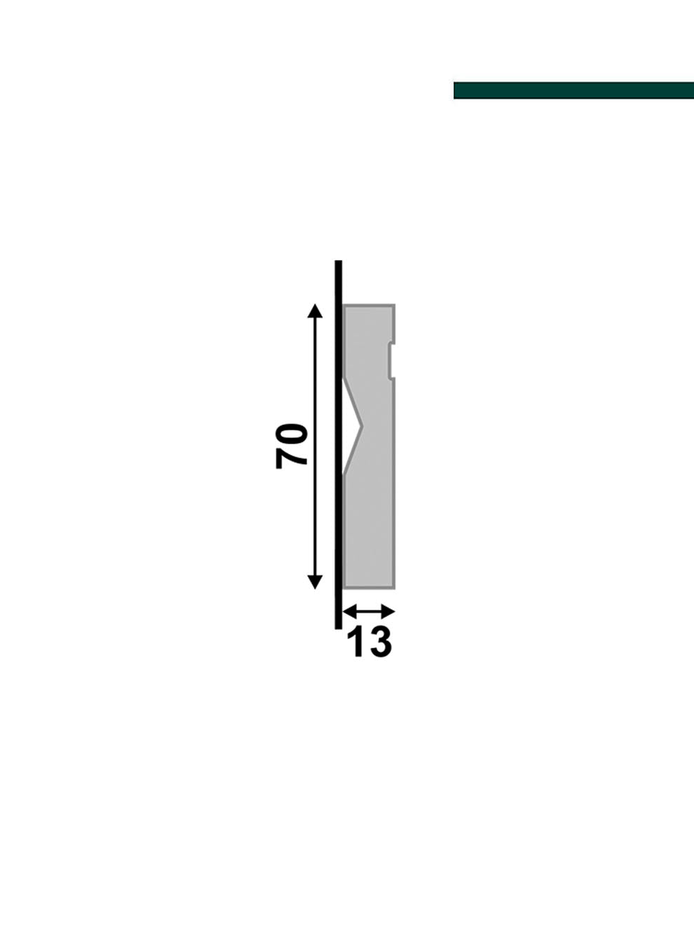 Santa Luzia - Guarnição LEV72 Poliestireno branco