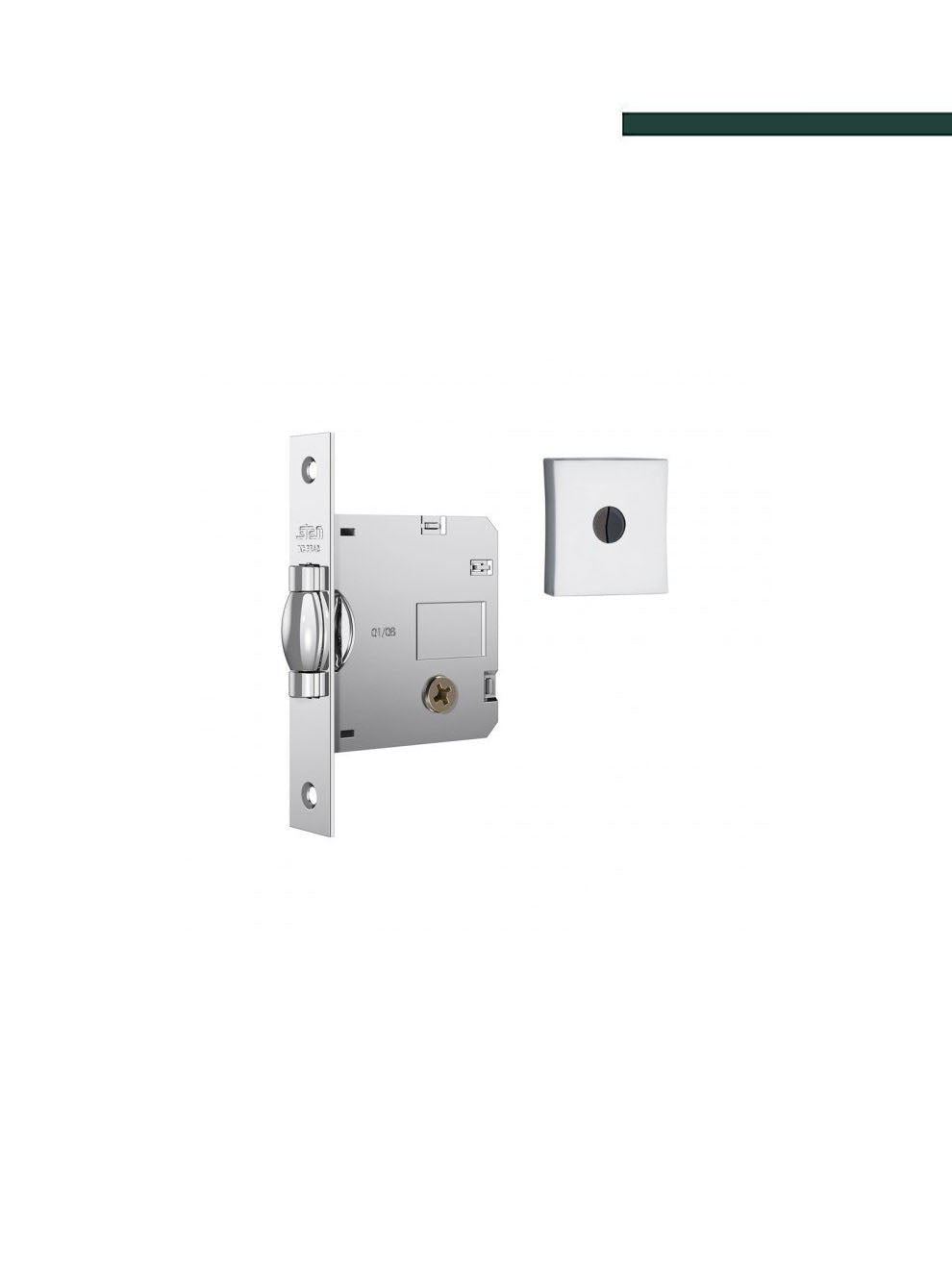 Fechadura 1005 Rolete Quadrada Cromada - STAM