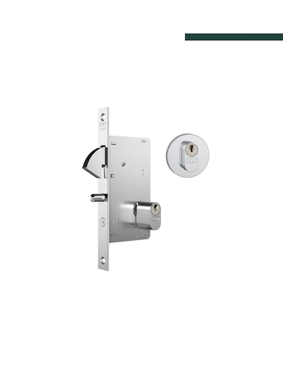 Fechadura 950 Roseta Inox G - STAM