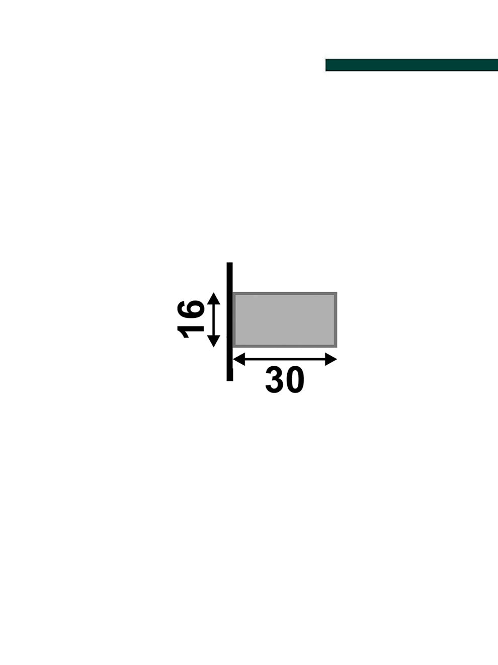 Santa Luzia - Ripa preta 30mm x 16mm 2,80m (PCT C/2)