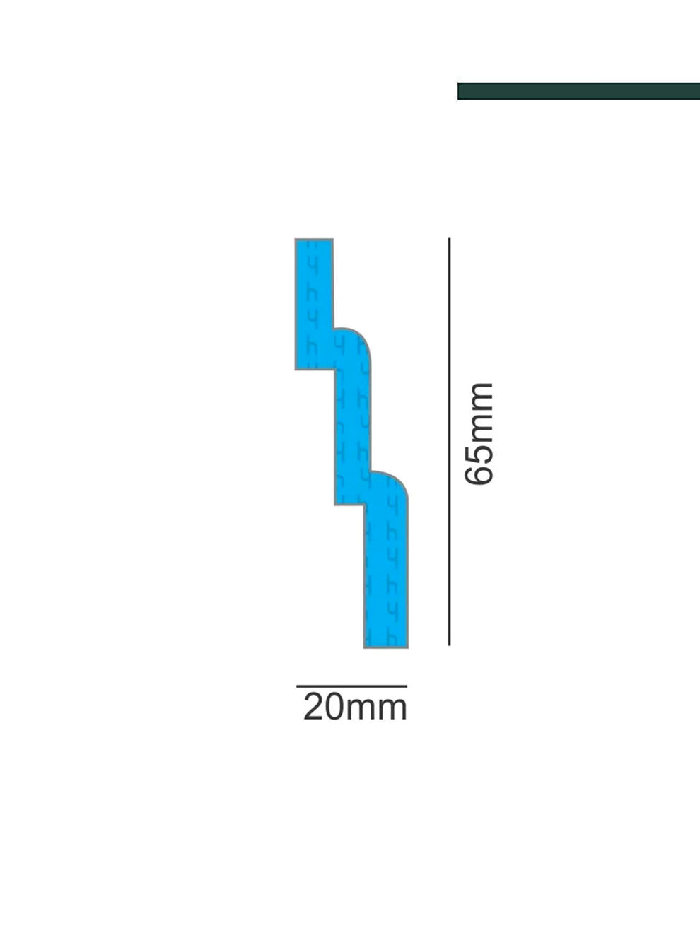 EPEX - Perfil Rodateto R60N PCT C/2 PEÇAS - (C/2mts)