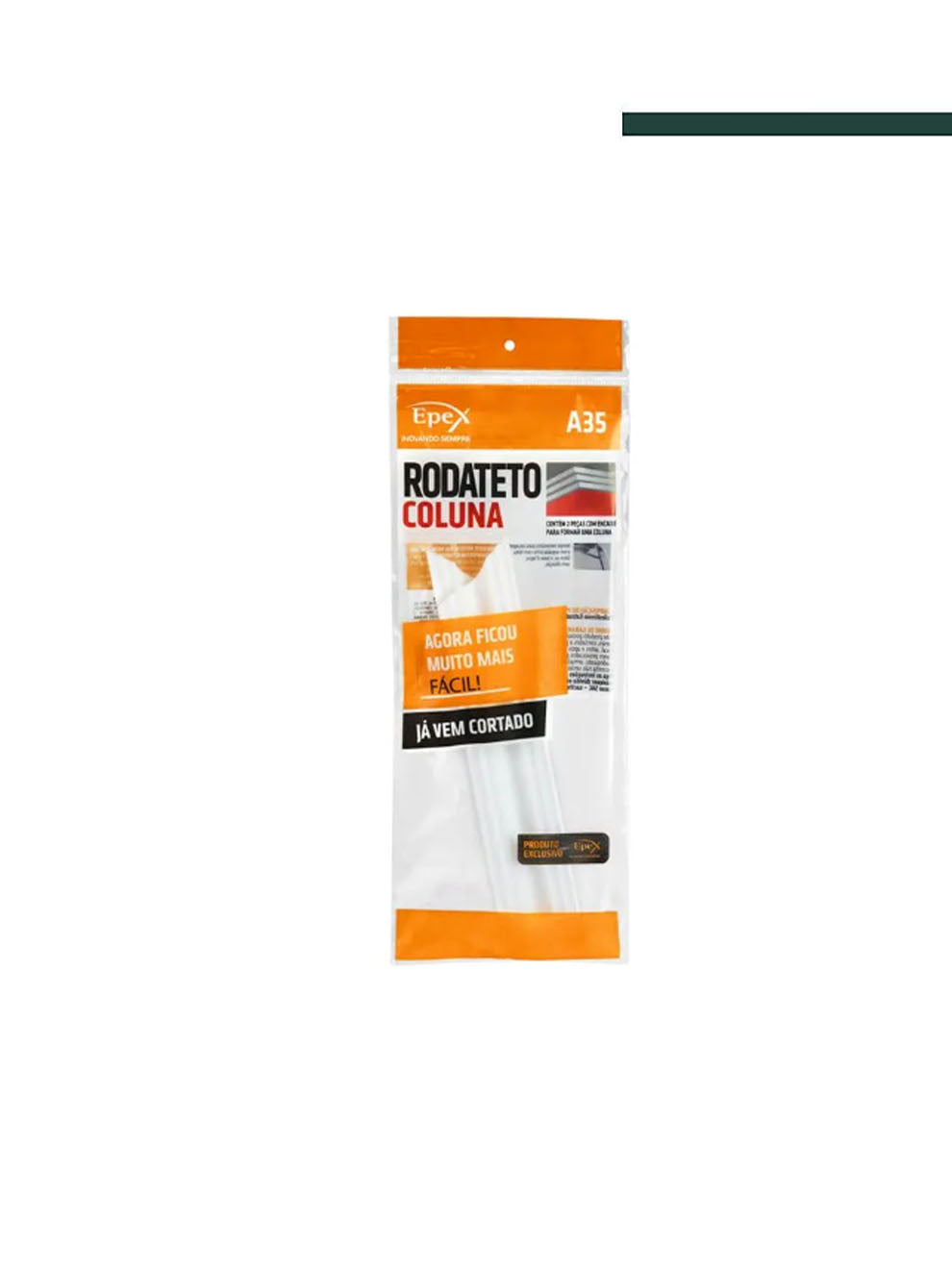 EPEX - Perfil Coluna Rodateto A35 PCT C/2 PEÇAS (C/24cms)