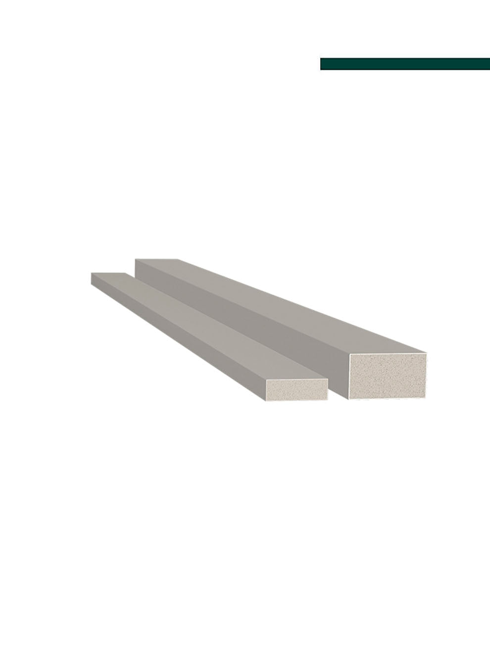 Filete Cinza glacial 23,5mm x 8mm x 2,80m - (PCT C/2) -  Santa Luzia