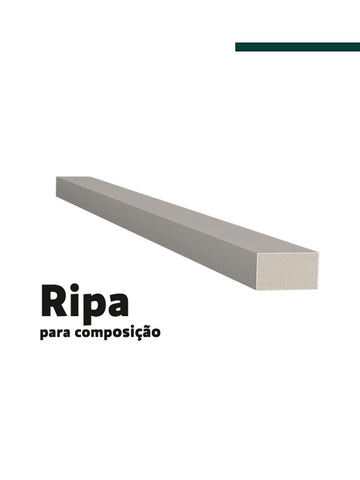 Filete Cinza glacial 23,5mm x 8mm x 2,80m - (PCT C/2) -  Santa Luzia