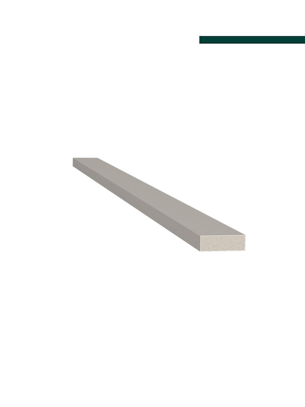 Filete Cinza glacial 23,5mm x 8mm x 2,80m - (PCT C/2) -  Santa Luzia