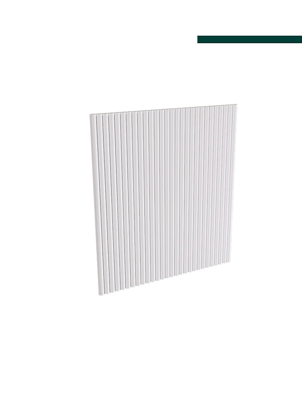 Santa Luzia - Meia cana 597 curva branca 16x8mm (PACOTE C/ 6 PEÇAS) 2,80m