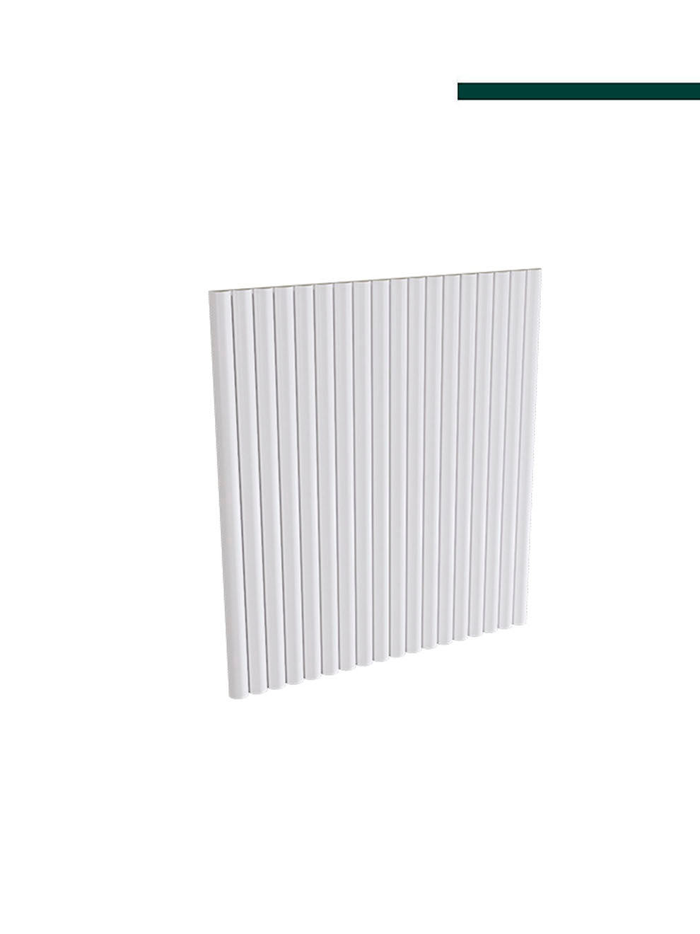 Santa Luzia - Meia cana 598 curva branca 25x13mm (PACOTE C/ 6 PEÇAS) 2,80m