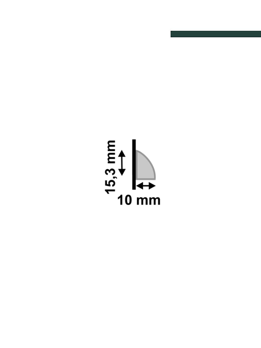 Santa Luzia - Cordão 600 branco 16x10mm (PACOTE C/ 5 PEÇAS)