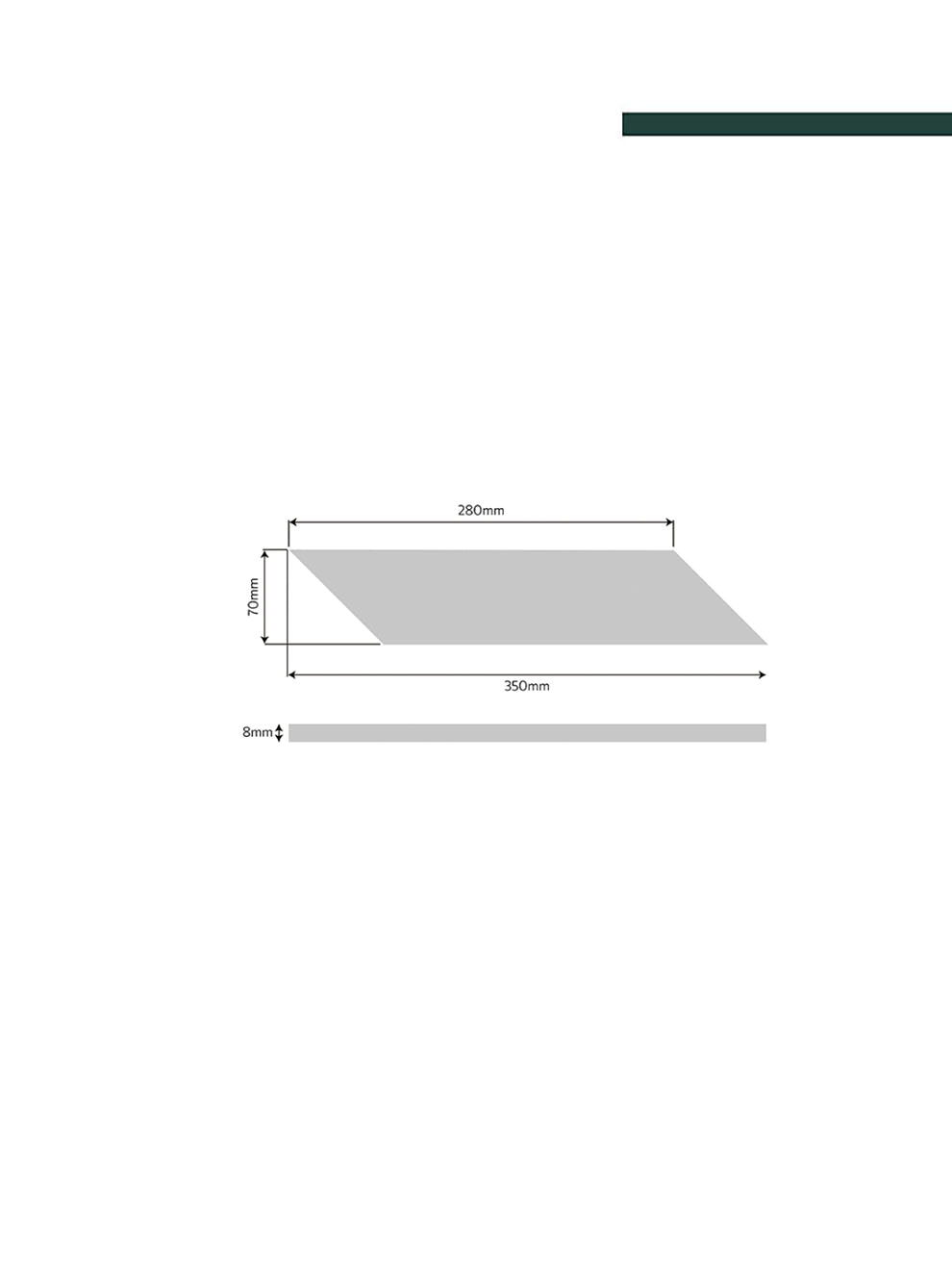 Revestimento Chevron branco c/ friso 350 x 70mm x 8mm - 0,50 m2 (CX - 26 Peças) - Santa Luzia