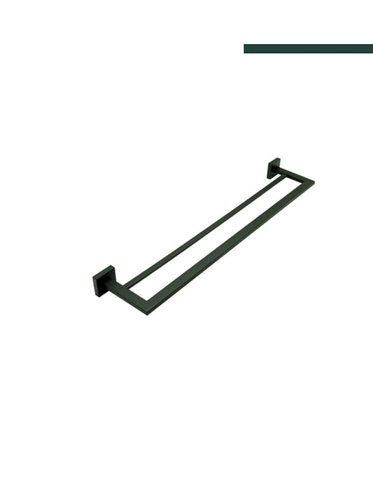 Italy - Porta toalha duplo 600 Eterna Inox black