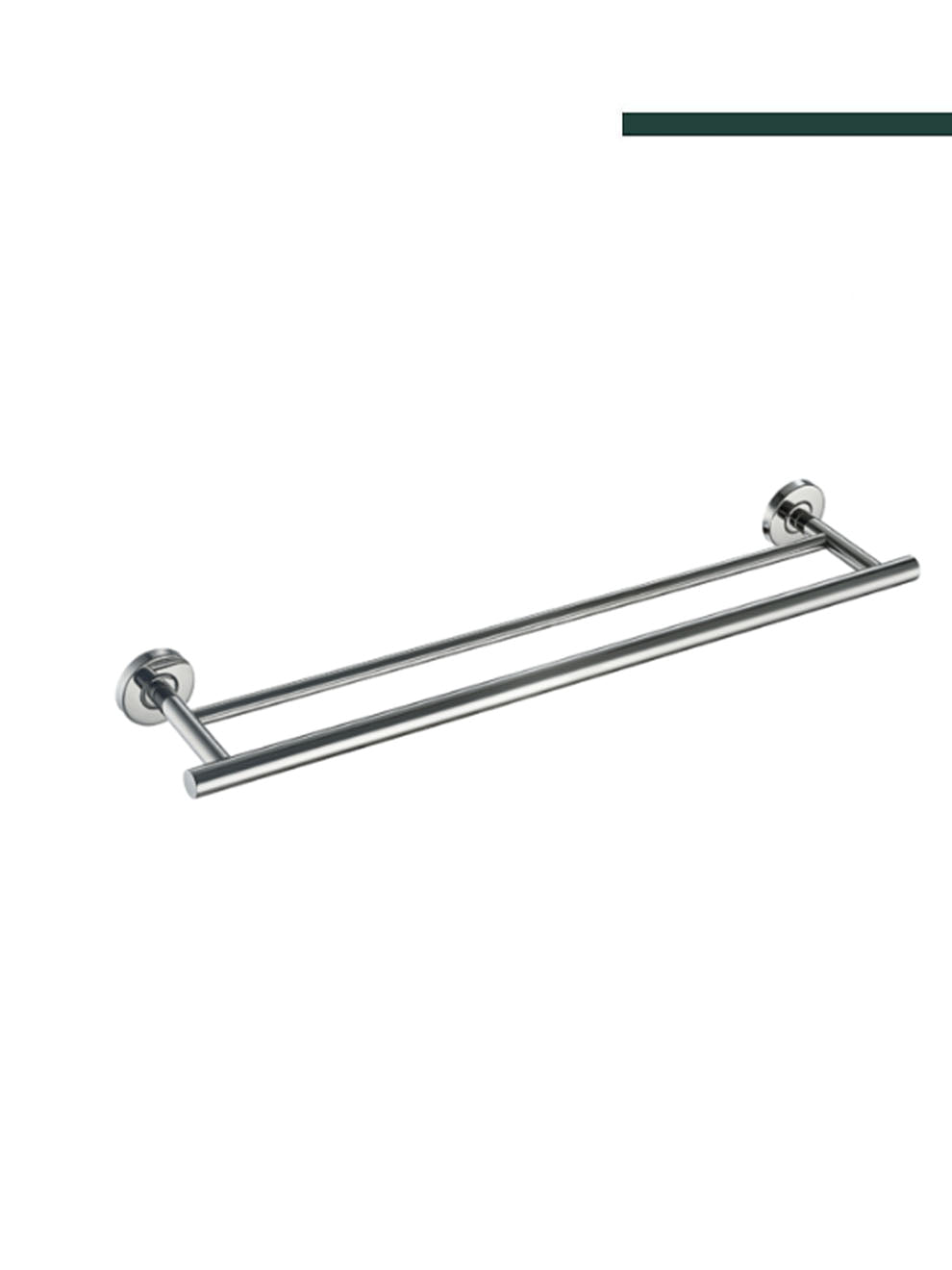 Italy - Porta toalha duplo 600 Oceano Inox polido