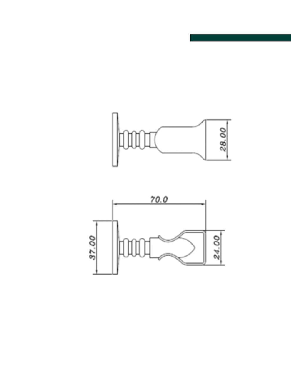 IMAB - Prendedor 0807 L/Z CROMO ACETINADO (0811) AVULSO
