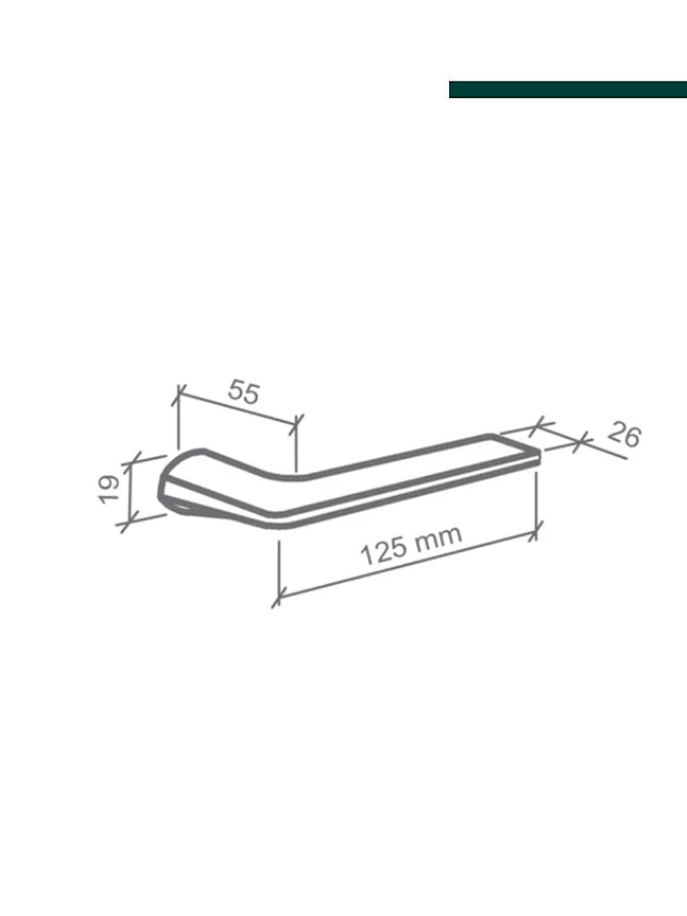 IMAB - Fechadura MALBA Cromado Banheiro
