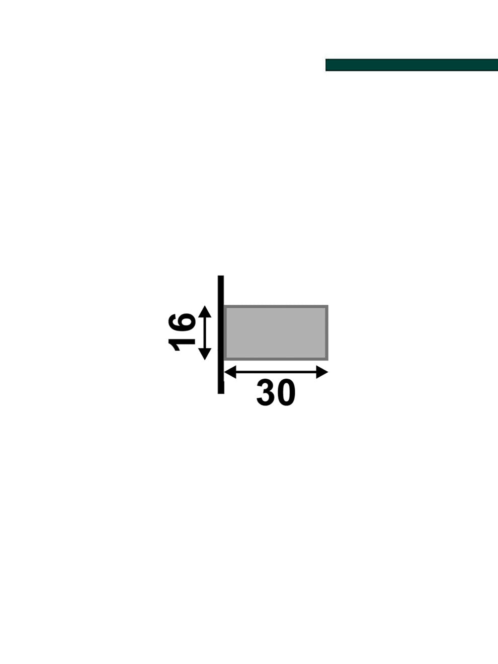 Santa Luzia - Ripa cinza titanium 30mm x 16mm 2,80m (PCT C/2)