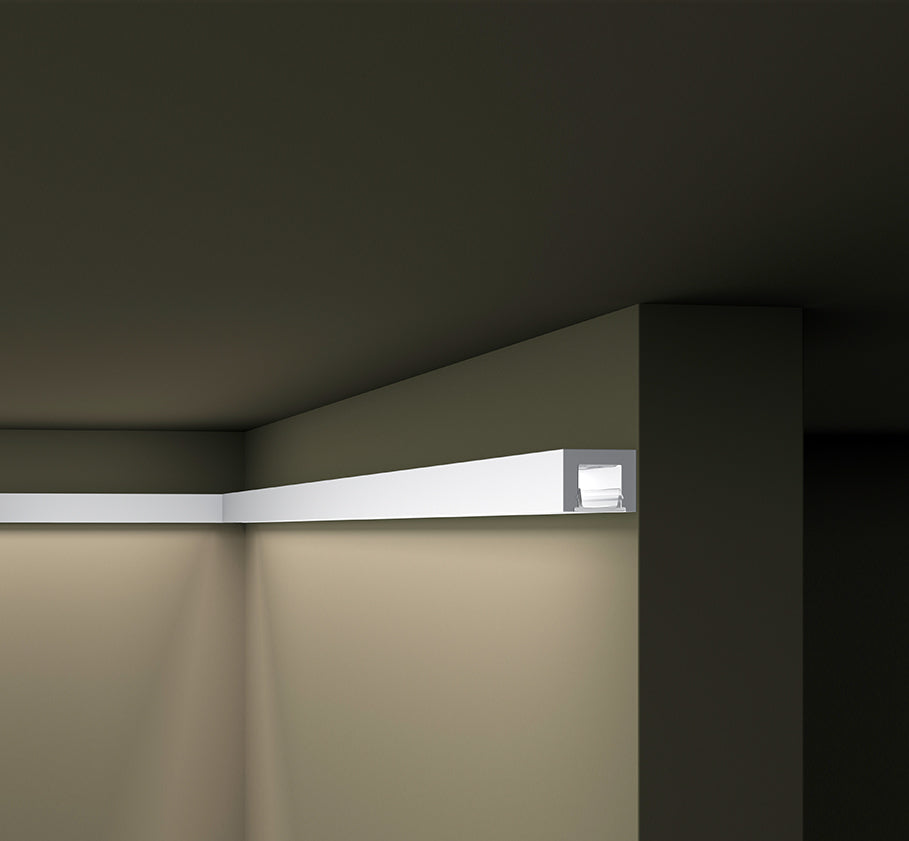 GART - Rodapé Wallstyl IL12 LED 23mm x 80mm x 2,00m - PEÇA