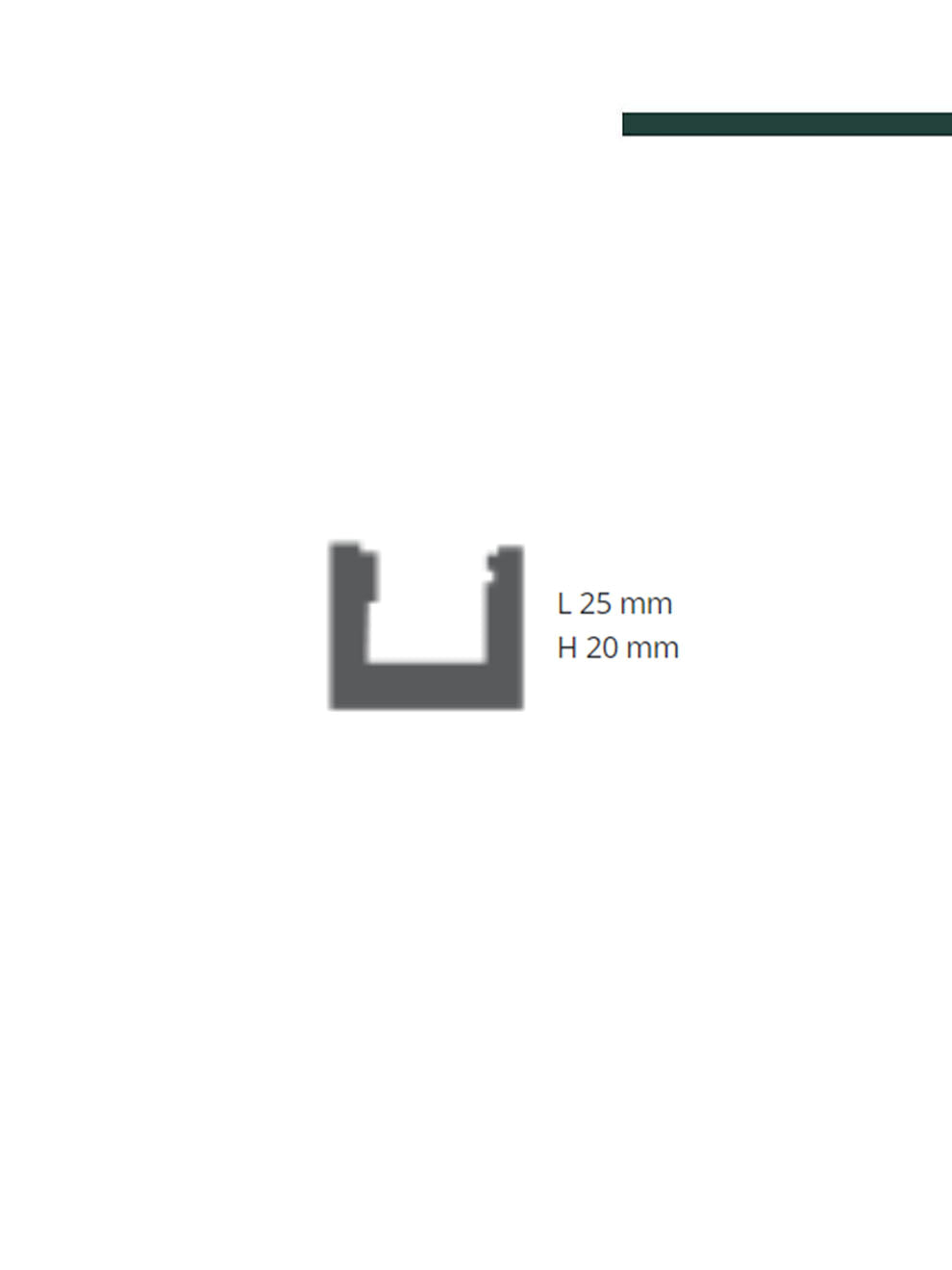 GART - Rodapé Wallstyl IL12 LED 23mm x 80mm x 2,00m - PEÇA