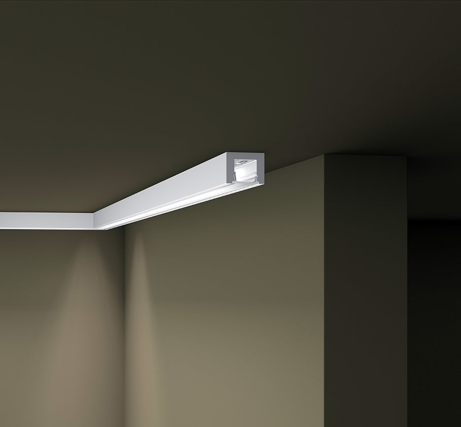 GART - Rodapé Wallstyl IL12 LED 23mm x 80mm x 2,00m - PEÇA