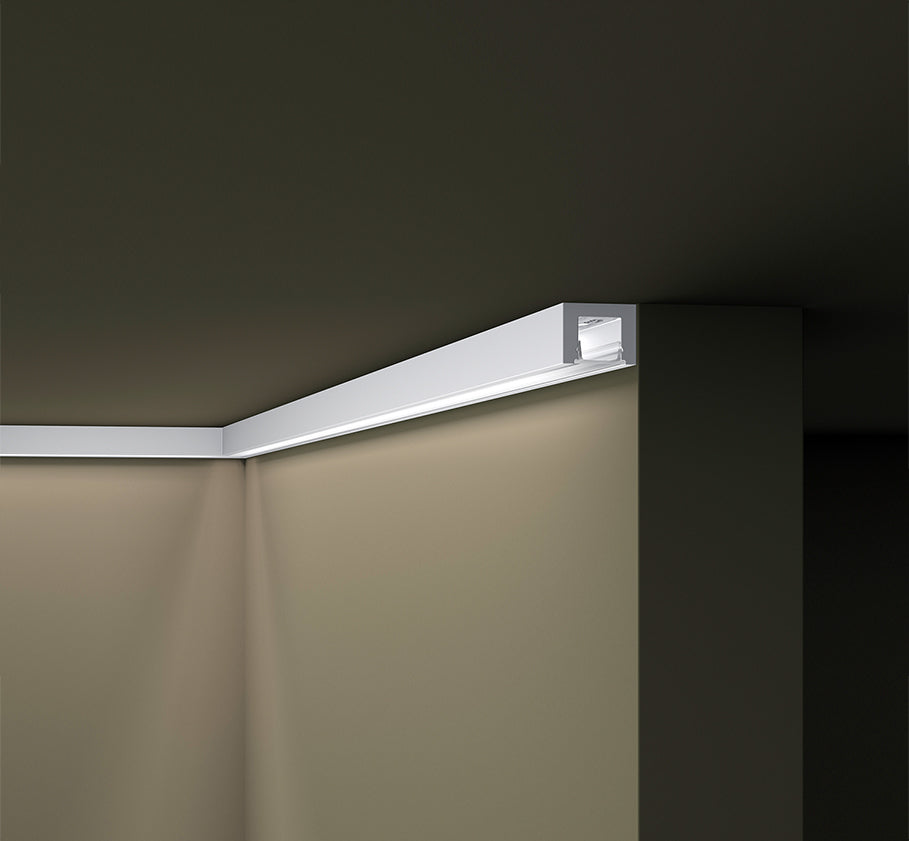 GART - Rodapé Wallstyl IL12 LED 23mm x 80mm x 2,00m - PEÇA