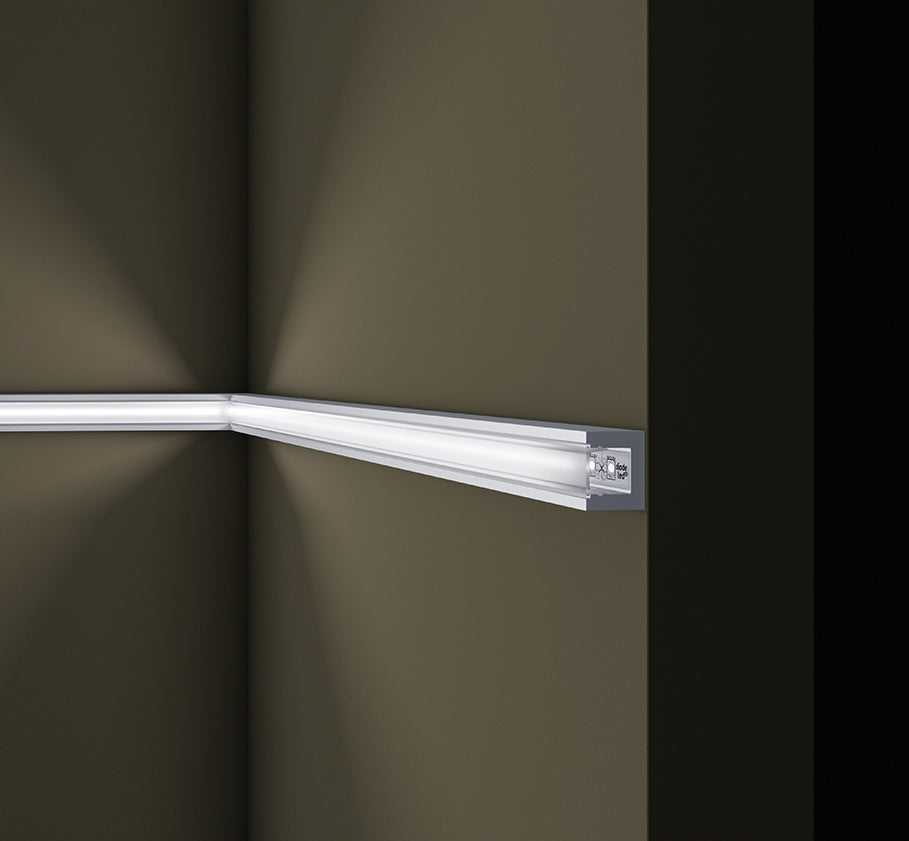 GART - Rodapé Wallstyl IL12 LED 23mm x 80mm x 2,00m - PEÇA