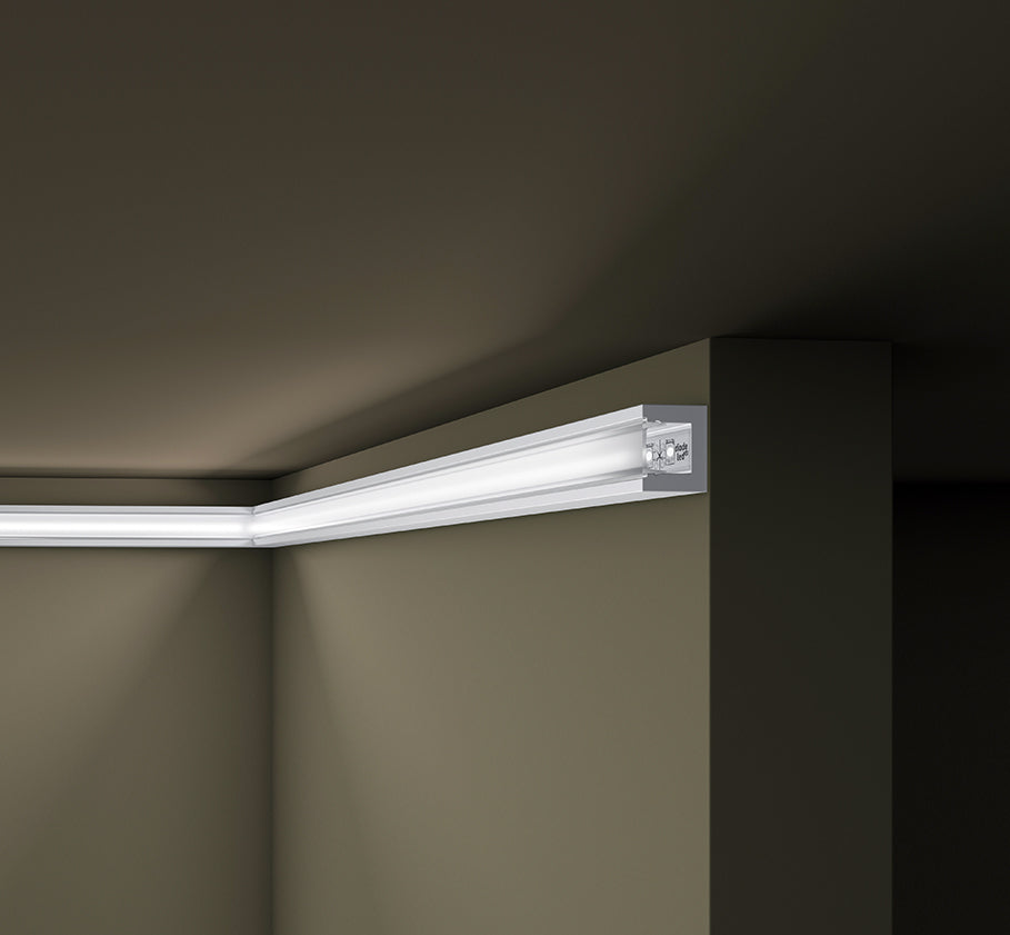 GART - Rodapé Wallstyl IL12 LED 23mm x 80mm x 2,00m - PEÇA