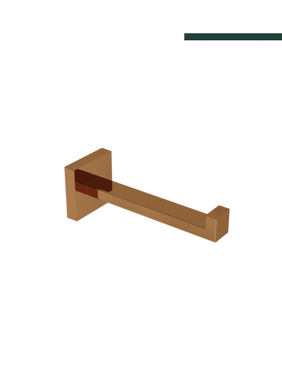 Italy - Papeleira Frontal eterna inox gold