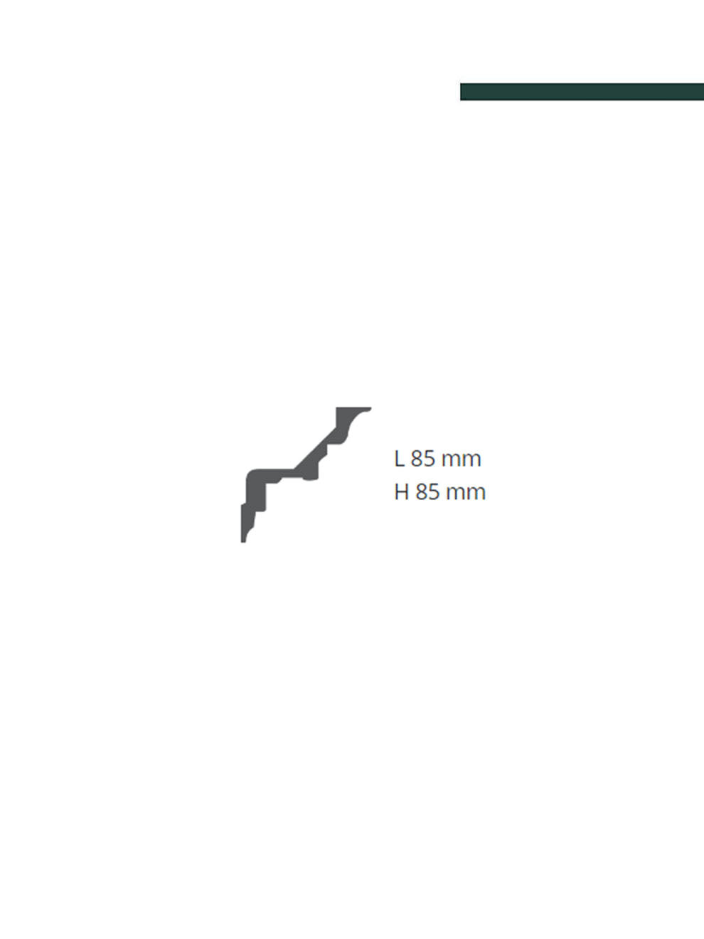 GART - Moldura Nomastyln MOD Z2L 85mm x 85mm x 2,00m - PEÇA