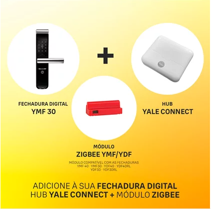 Fechadura Eletrônica Digital YMF30 Com yale connect